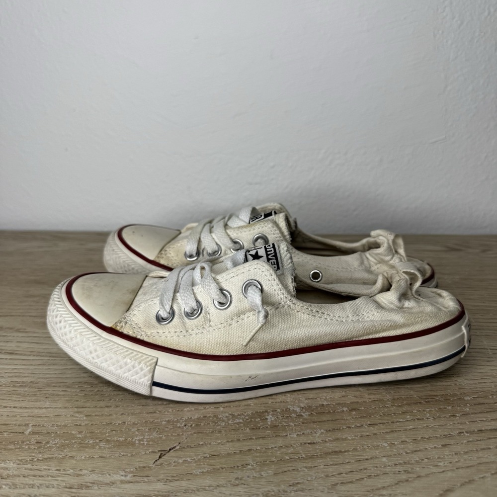 Converse Chuck Taylor Shoreline Sneaker White Canvas Low Top Womens‎ Size 6.5